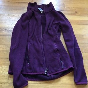 Purple fleece jacket